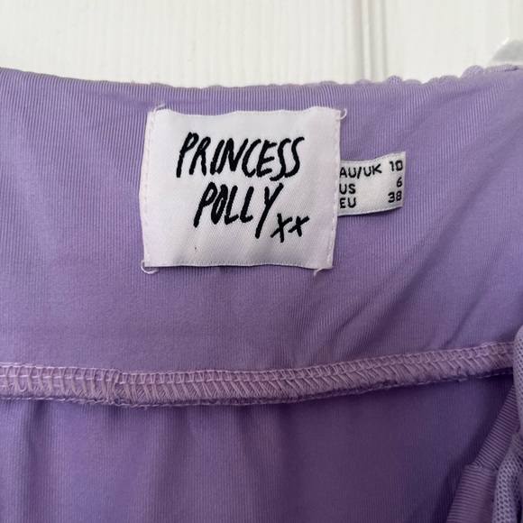 Lavender mini ruched dress - Picture 4 of 5